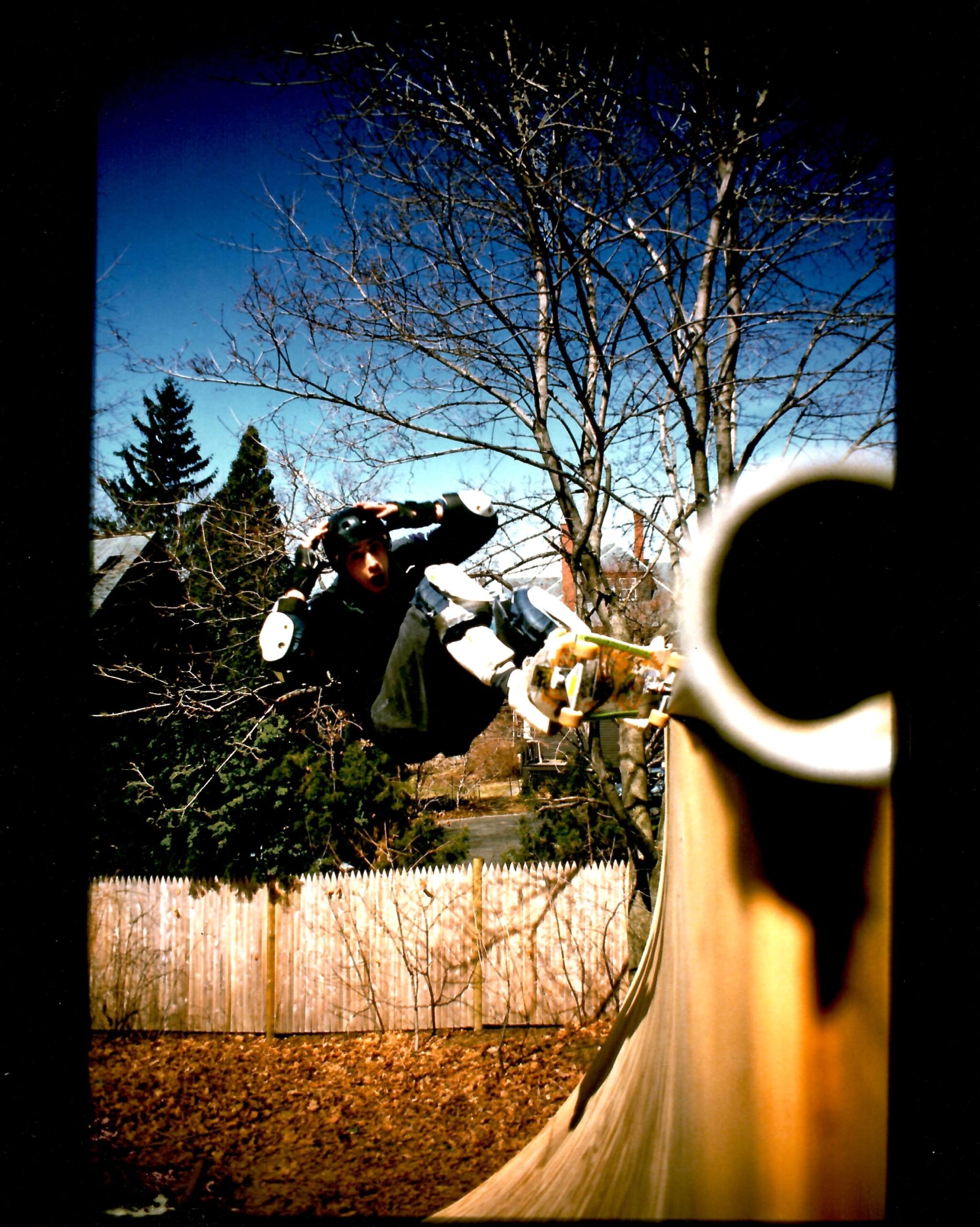 Frontside grind Newton ramp 1988 How come back in the 80s, the ramp owners never skated