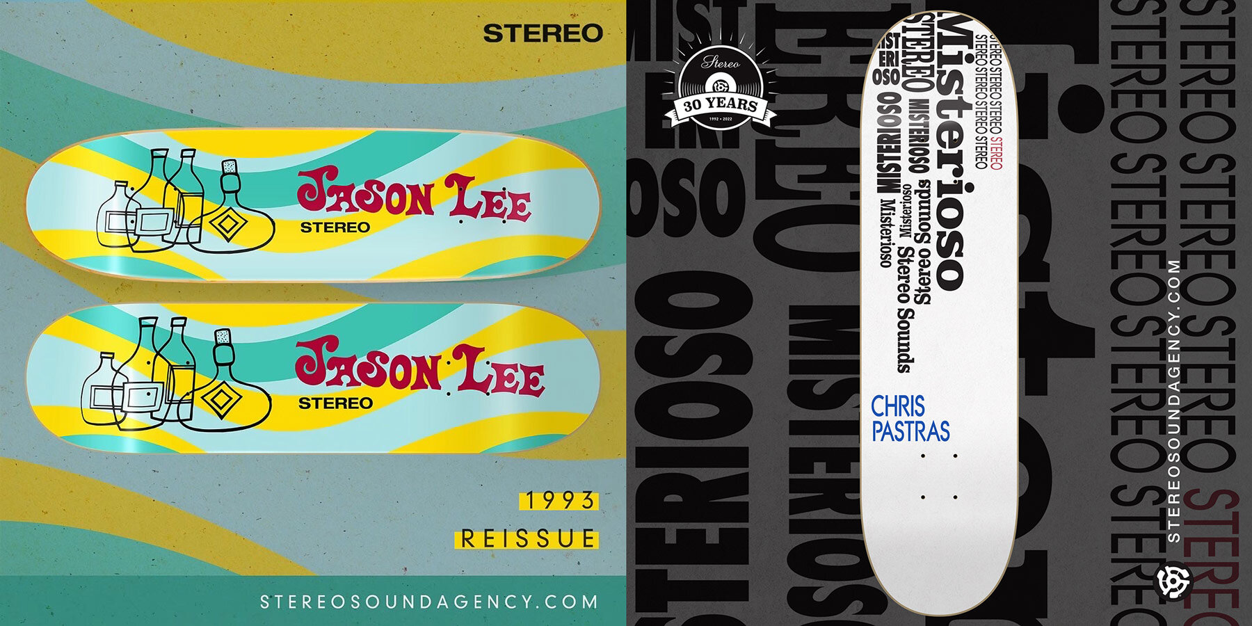 Stereo Skateboards - 90s Reissues - 30th Anniversary